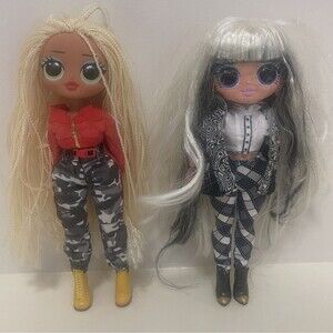 LOL Surprise OMG GROOVY BABE + Big Sister Swag Blonde Braided Hair 9”